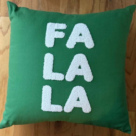 Other - Green Holiday ‘FA LA LA’ Pillow